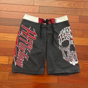Affliction board shorts size 34